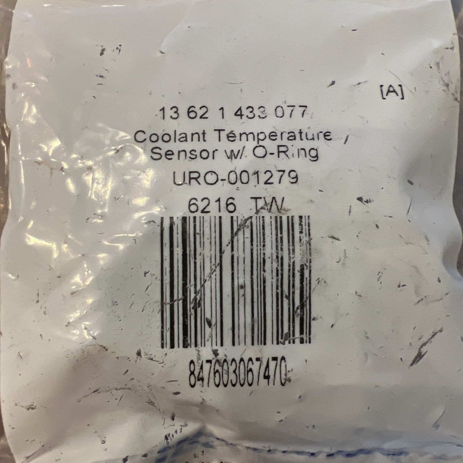 URO Parts BMW 13621433077 Coolant Temperature Sensor w/O-Ring