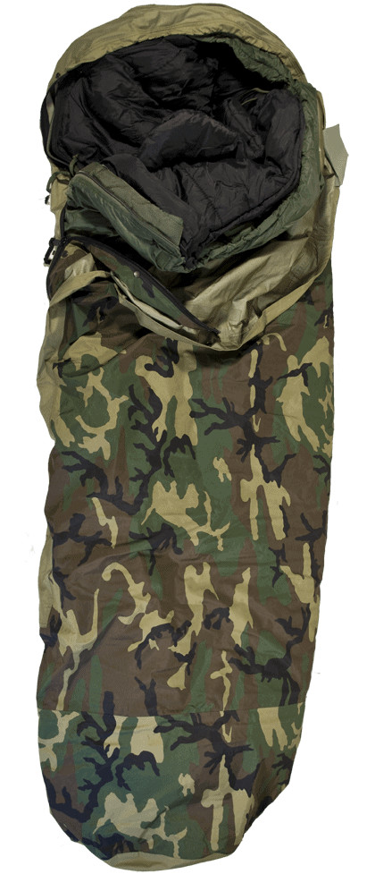 USGI MSS Modular Sleep System 4 Piece Woodland Camo