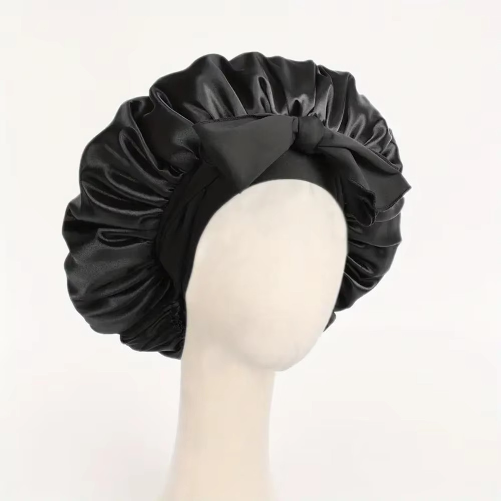 Satin Bonnet Silk Bonnet with Tie Band Adjustable Hair Bonnet for Sleeping*