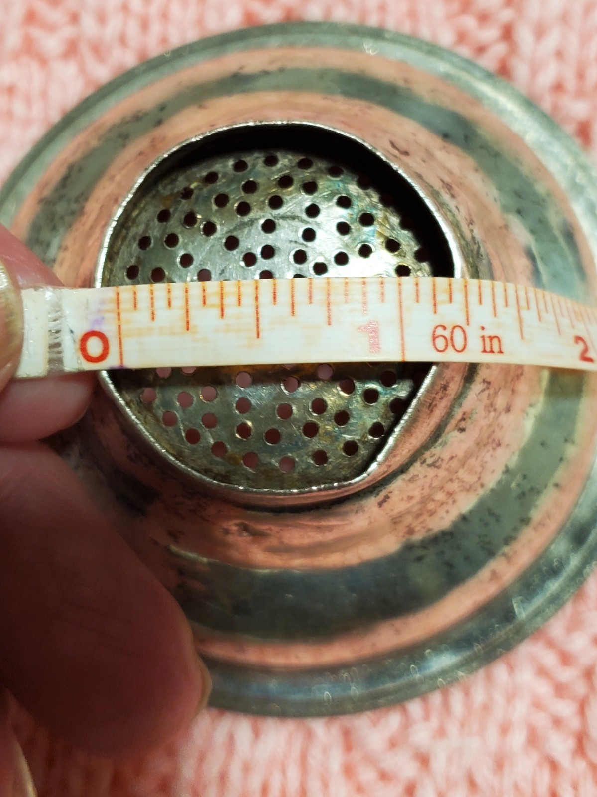 Antique Georgian Sterling Silver Wine Funnel Strainer London Hallmarked 49 Grams