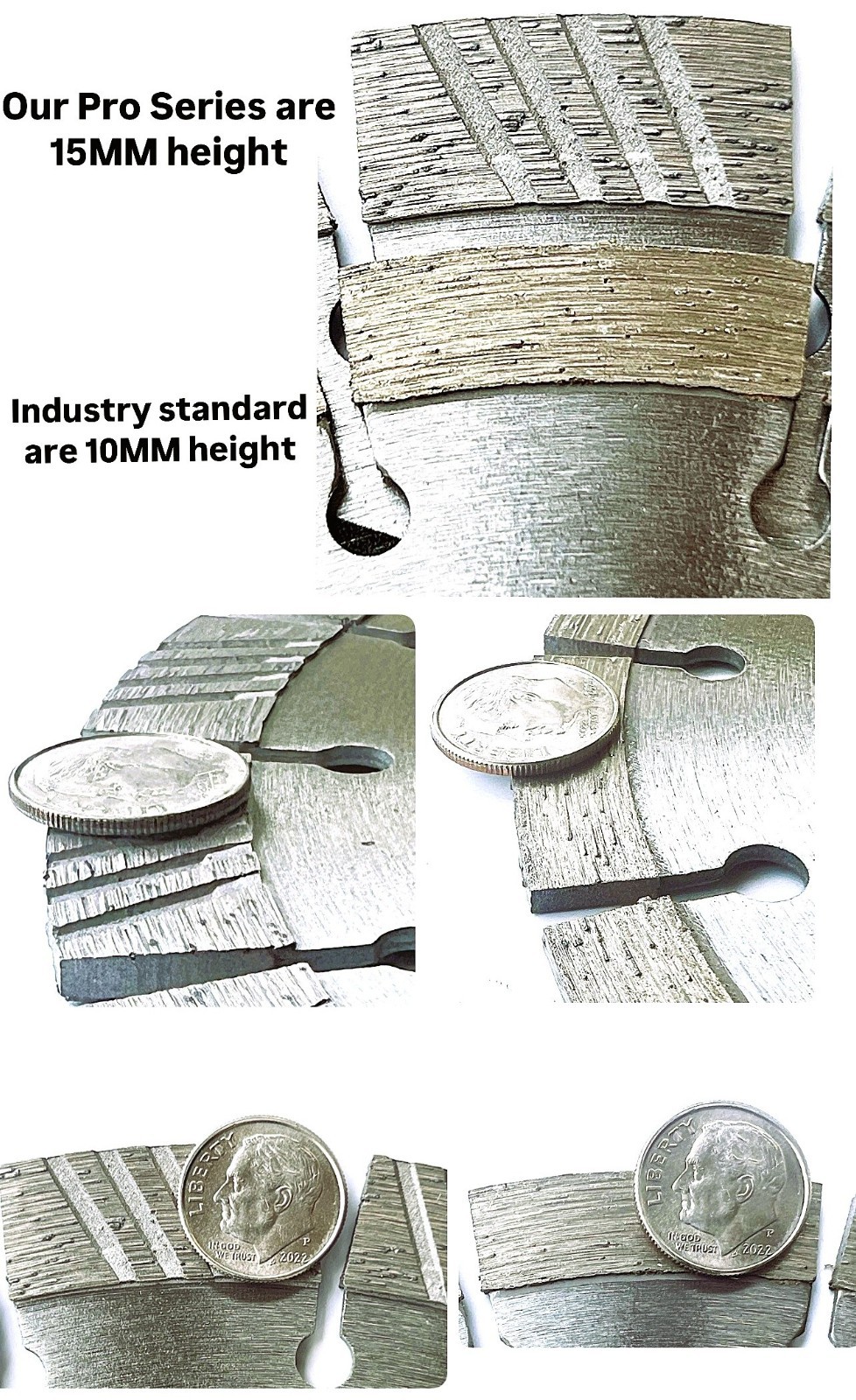 9'' Diamond Blade fits Milwaukee 2786-20 9 in. cut-off saw (5 pack)