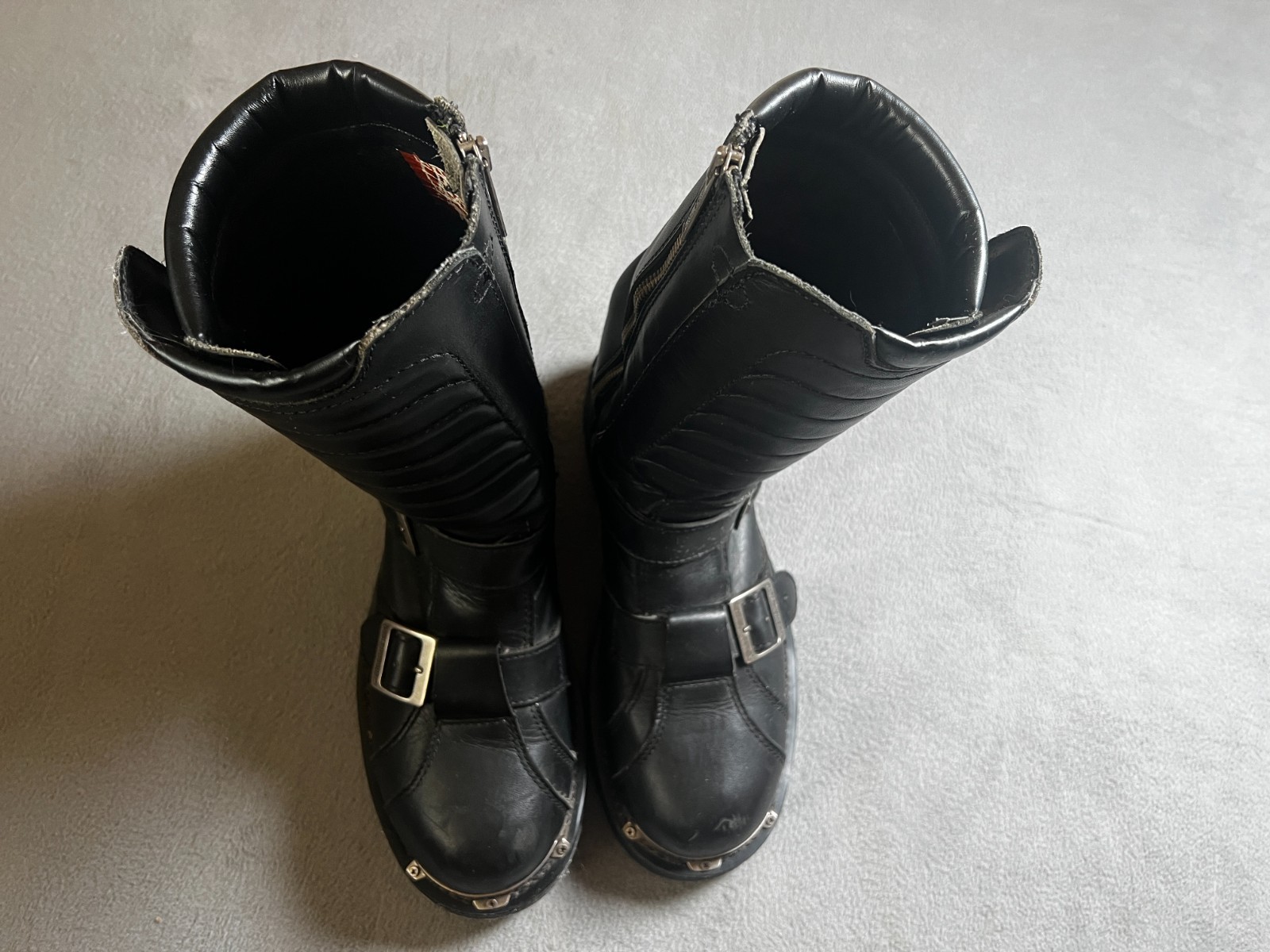 Harley-Davidson Women's Black Leather Biker Boots Size 10