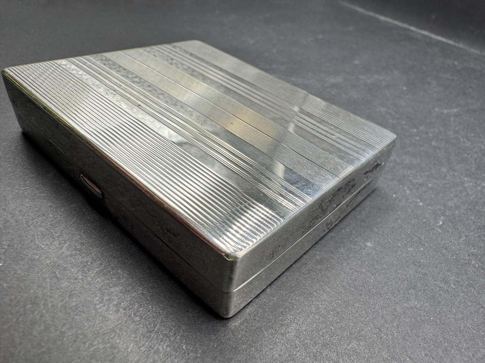 Vintage Tiffany & Co. Sterling Silver 925 Cigarette Case W/ Monogram 2.92"x2.23"