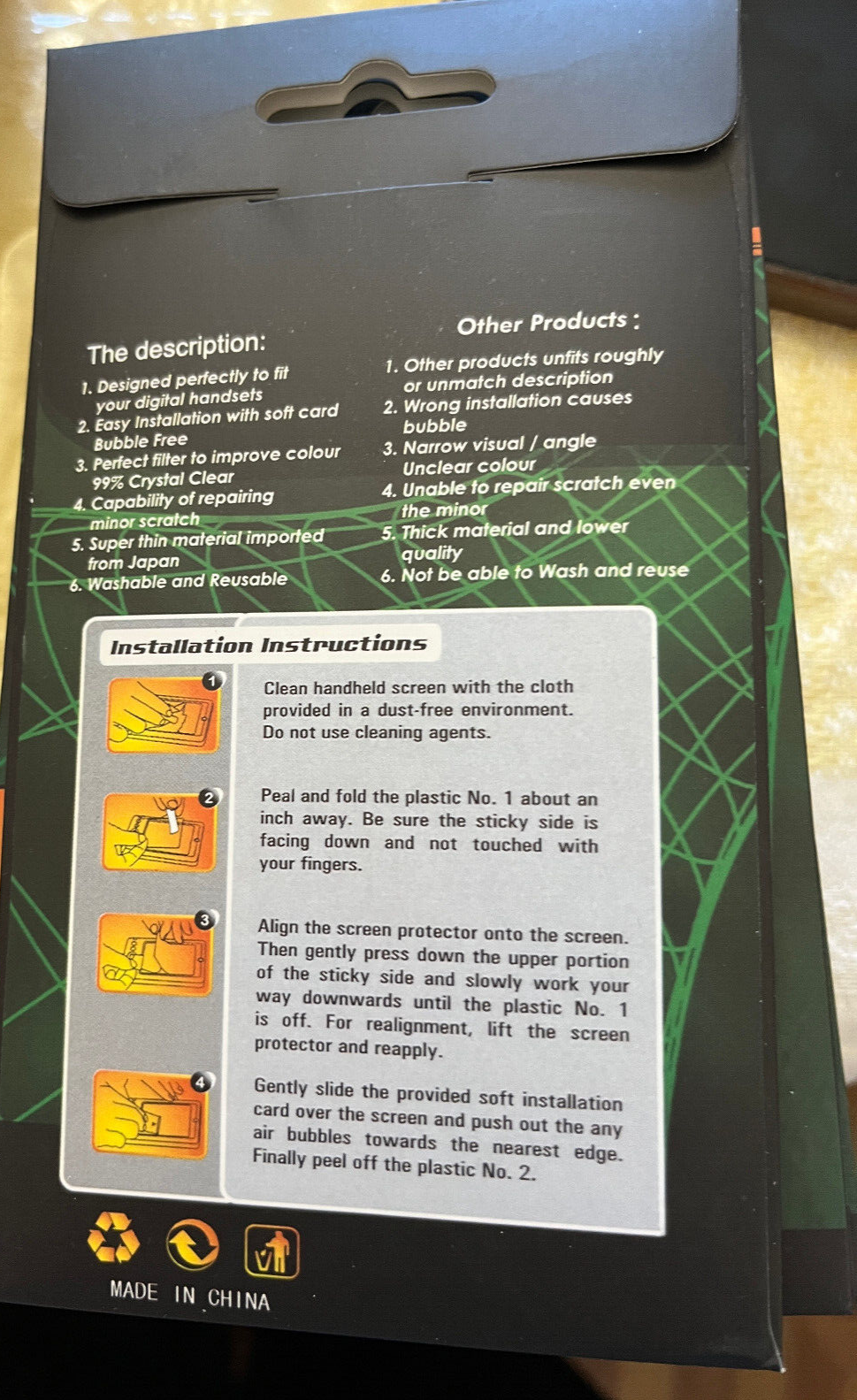 Clear Screen Protector Guard Shield for Microsoft Zune 80 120 GB