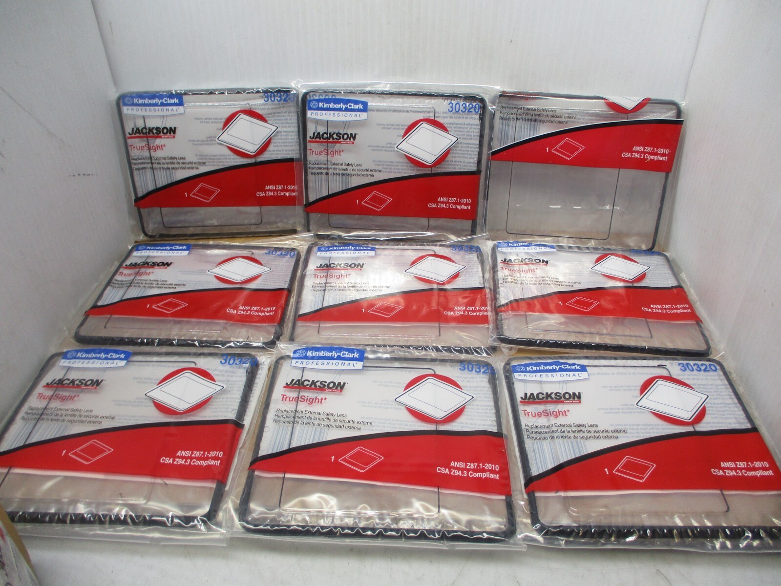 Kimberly-Clark Jackson Safety 30320 TrueSight External Safety Lens NEW BOX OF 10