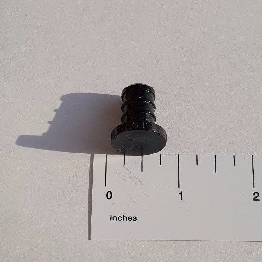 25 PIECES 1/2" PEX PLUG POLY ALLOY LEAD FREE CRIMP PLASTIC FITTINGS - NSF, CUPC