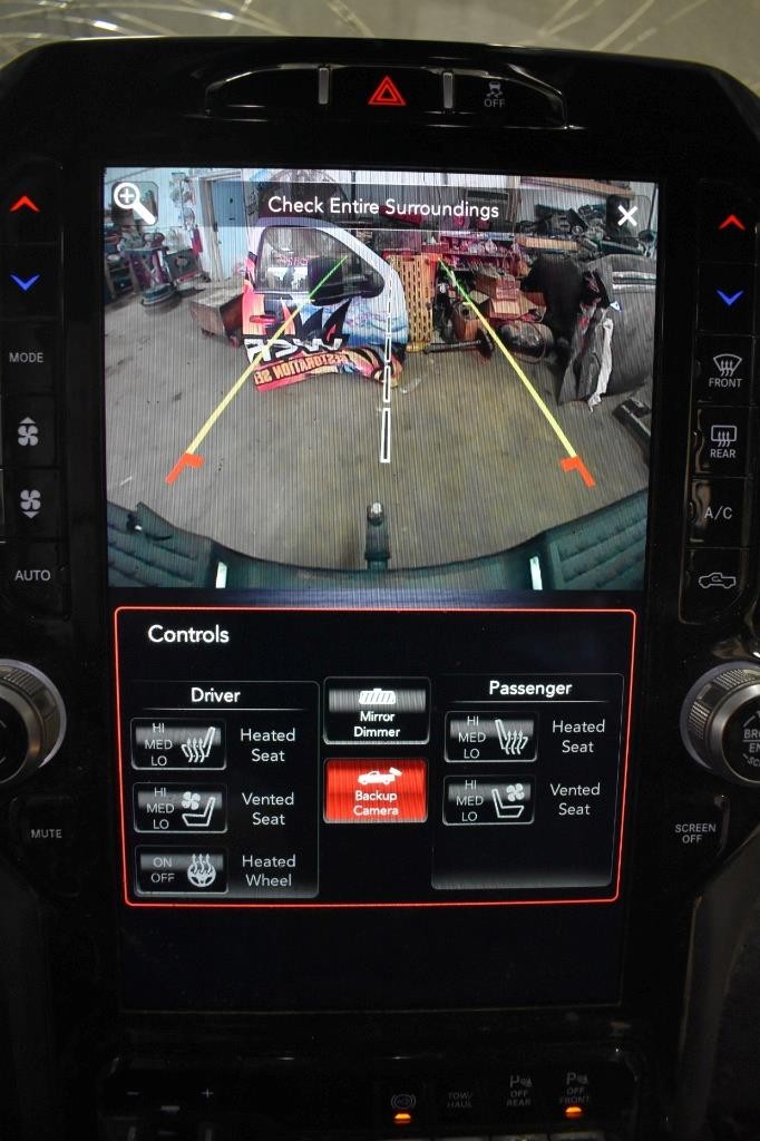 2021 RAM 2500 12" UCONNECT 5 OEM RADIO W/ CONTROL PANEL & MODULE UAX W/ 4C NAV