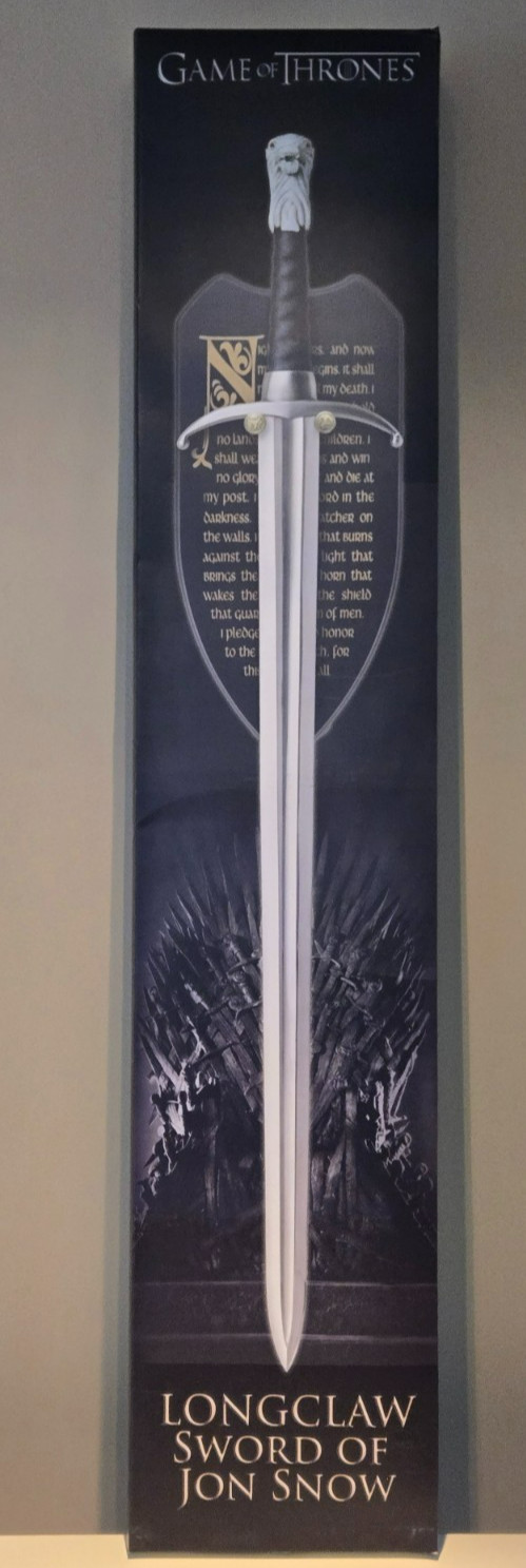 Game of Thrones  JON SNOW Valyrian Steel LONGCLAW Sword Replica w/ Boxes