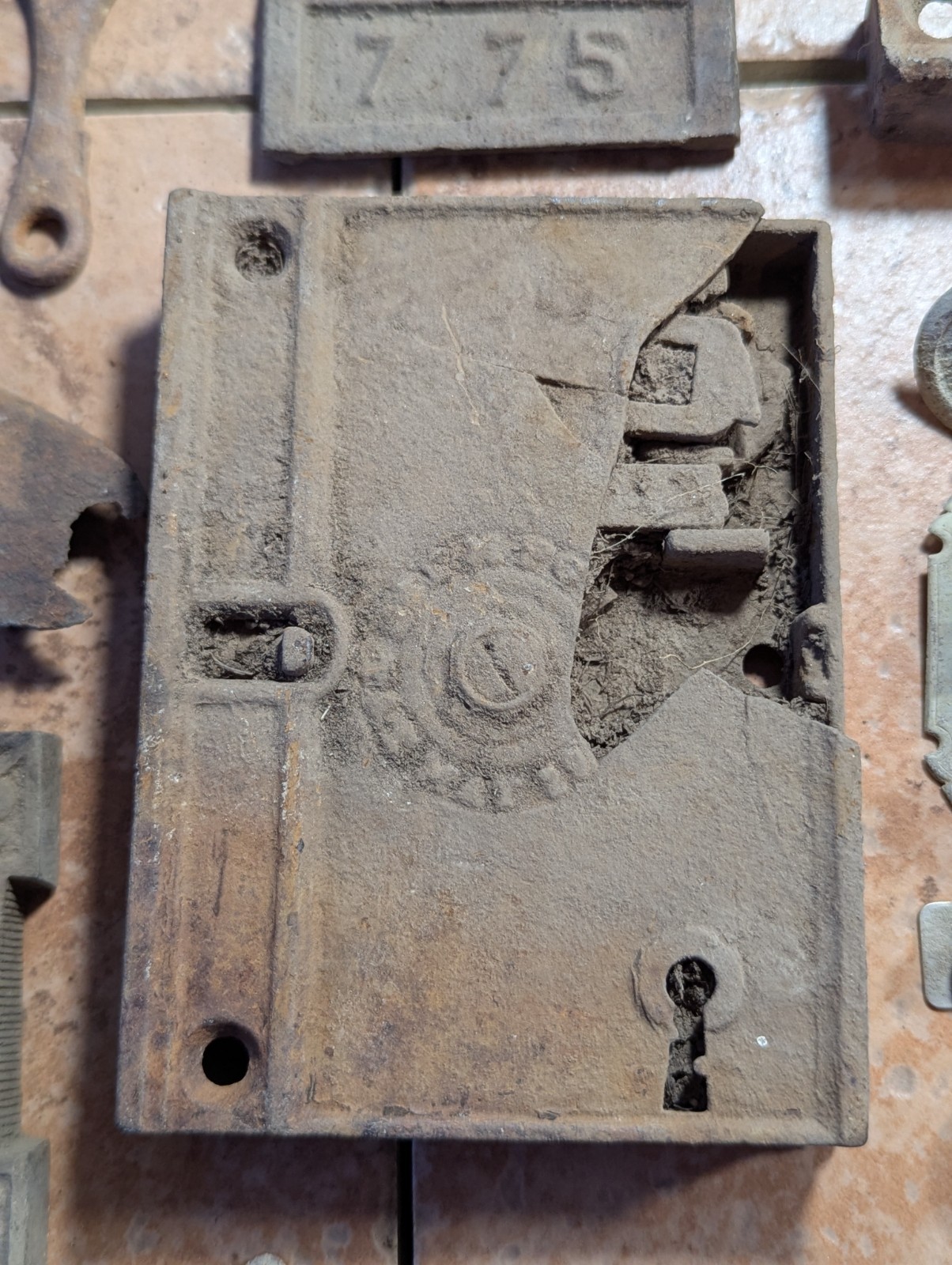 Dug Relics Vintage Iron Door Hardware Buckles Glasses Brass Key Bottle Openers