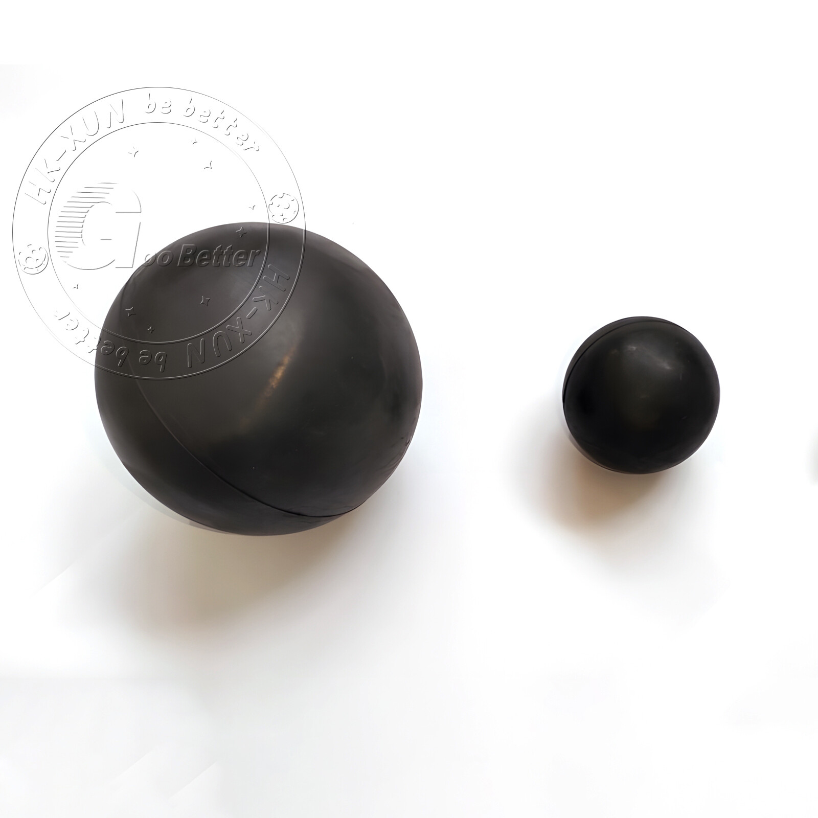 Black Round Solid Rubber Ball Bouncy Balls Training Ball Diameter 2mm to 100mm