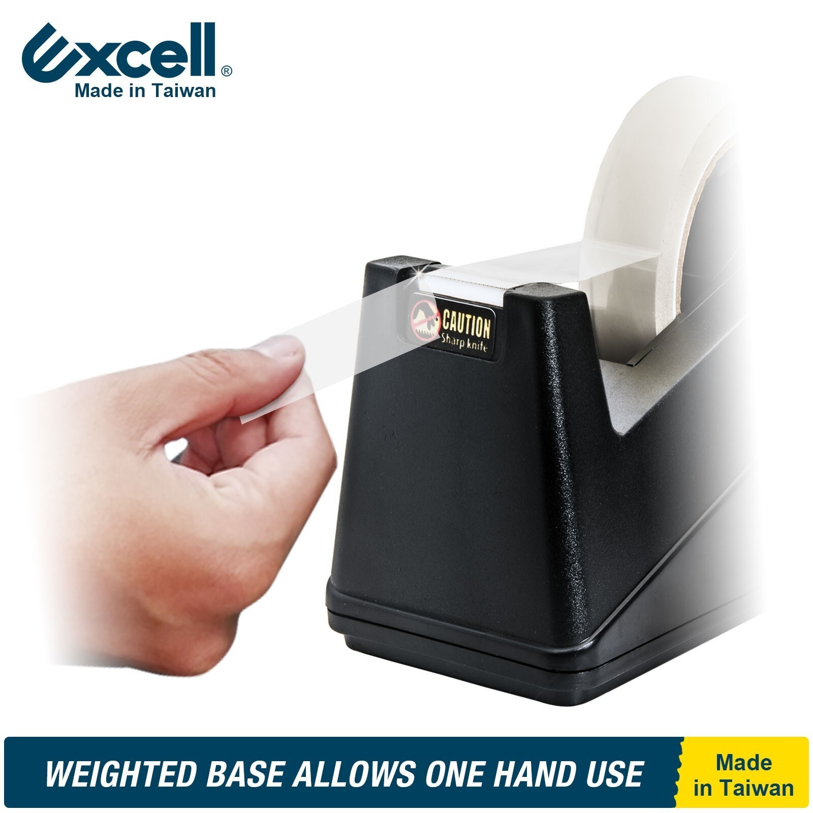 Excell Dual-Core Desk Tape Dispenser Fits 1" & 3" Core ,No Tape & Pen,Pen Holder