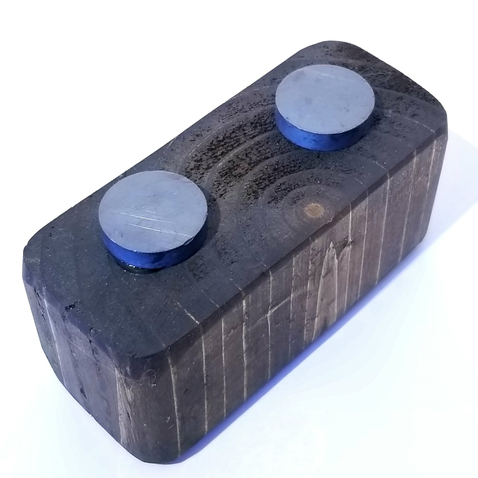 Rustic Wood Magnetic Single Pocket Knife Display Stand Handmade In Usa