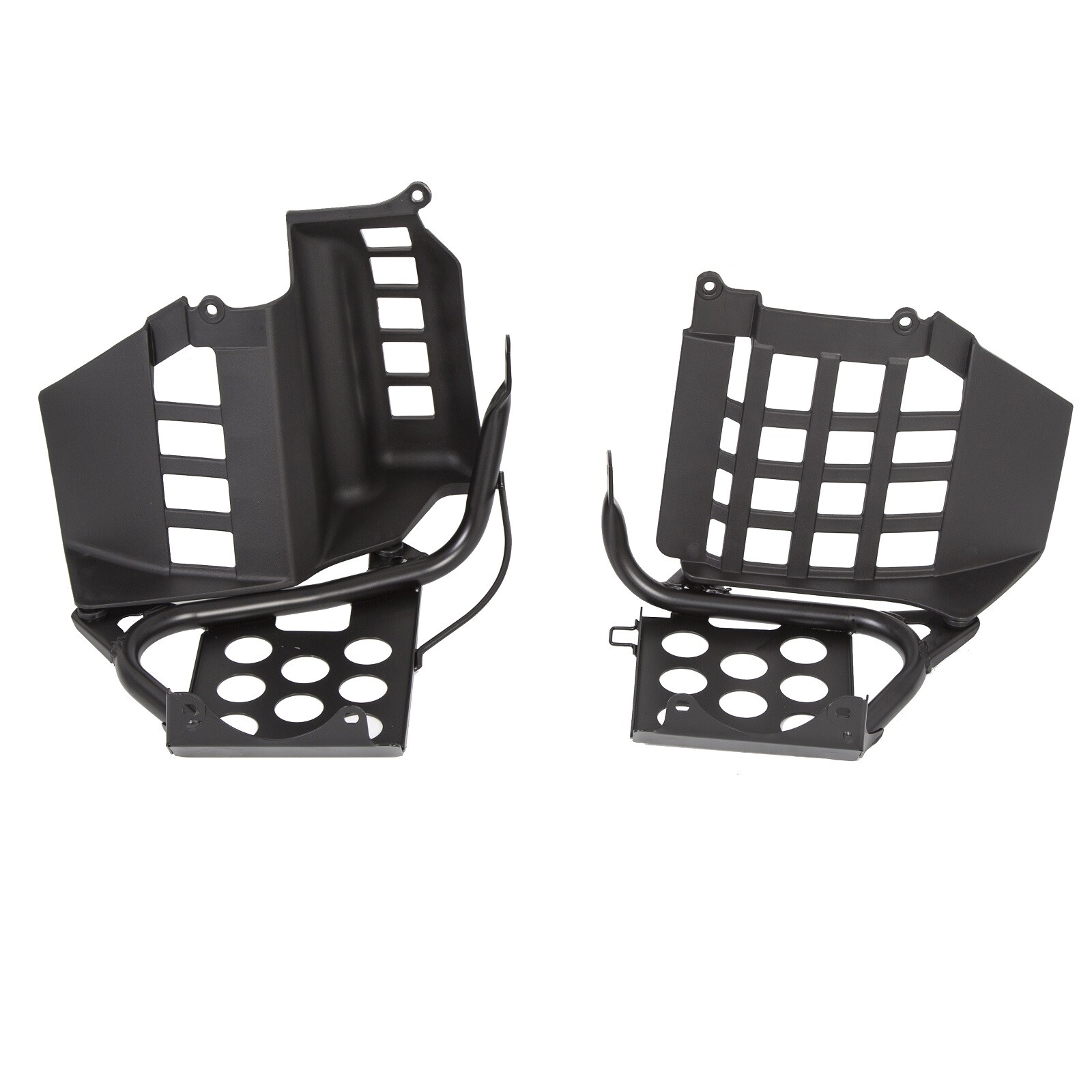 Black Heel Guards Footrest For 1987-2006 Yamaha Banshee LH+RH Nerf Bars