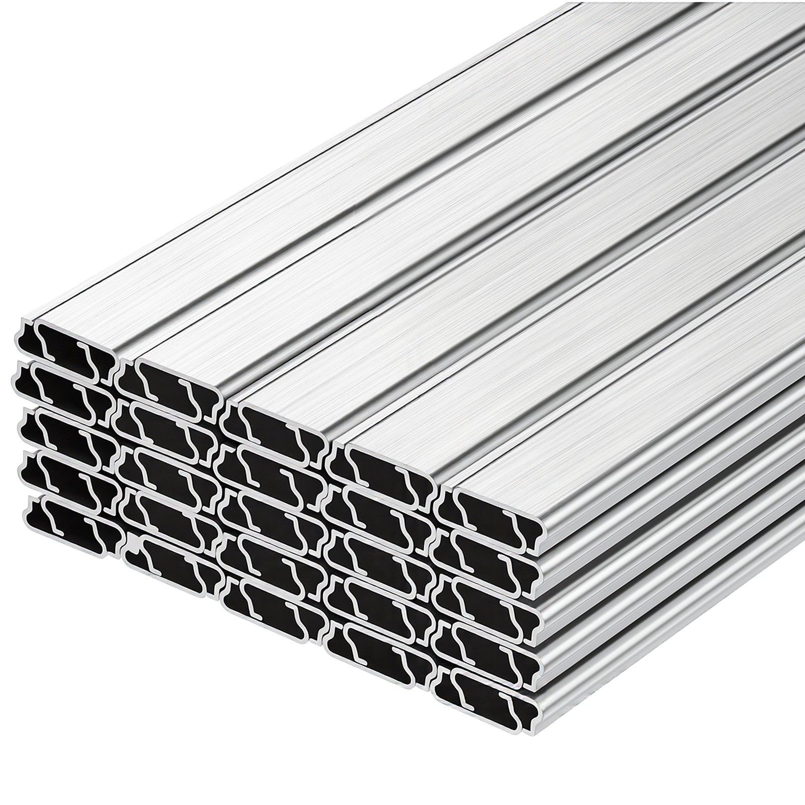 Uimoso Greenhouse Aluminum Lock Channel & Spring Wire Set, 50 Pieces, 6.56 ft