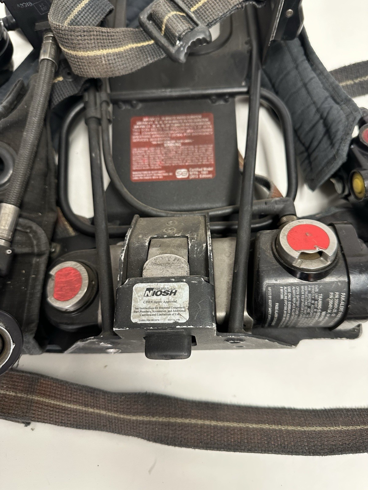 Scott AP75 Air-Pak 75 CBRN 4.5 SCBA Harness 2013 Edition w/ EZ flow regulator