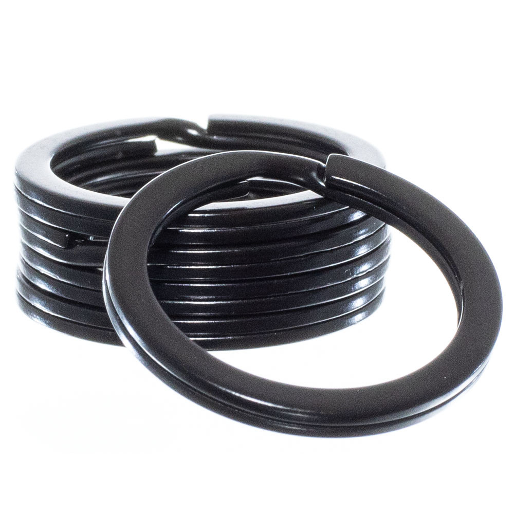 Craft County 3/4 Inch Black Split Rings  1, 2, 5, 10, 25, 50 or 100 Pack Sizes