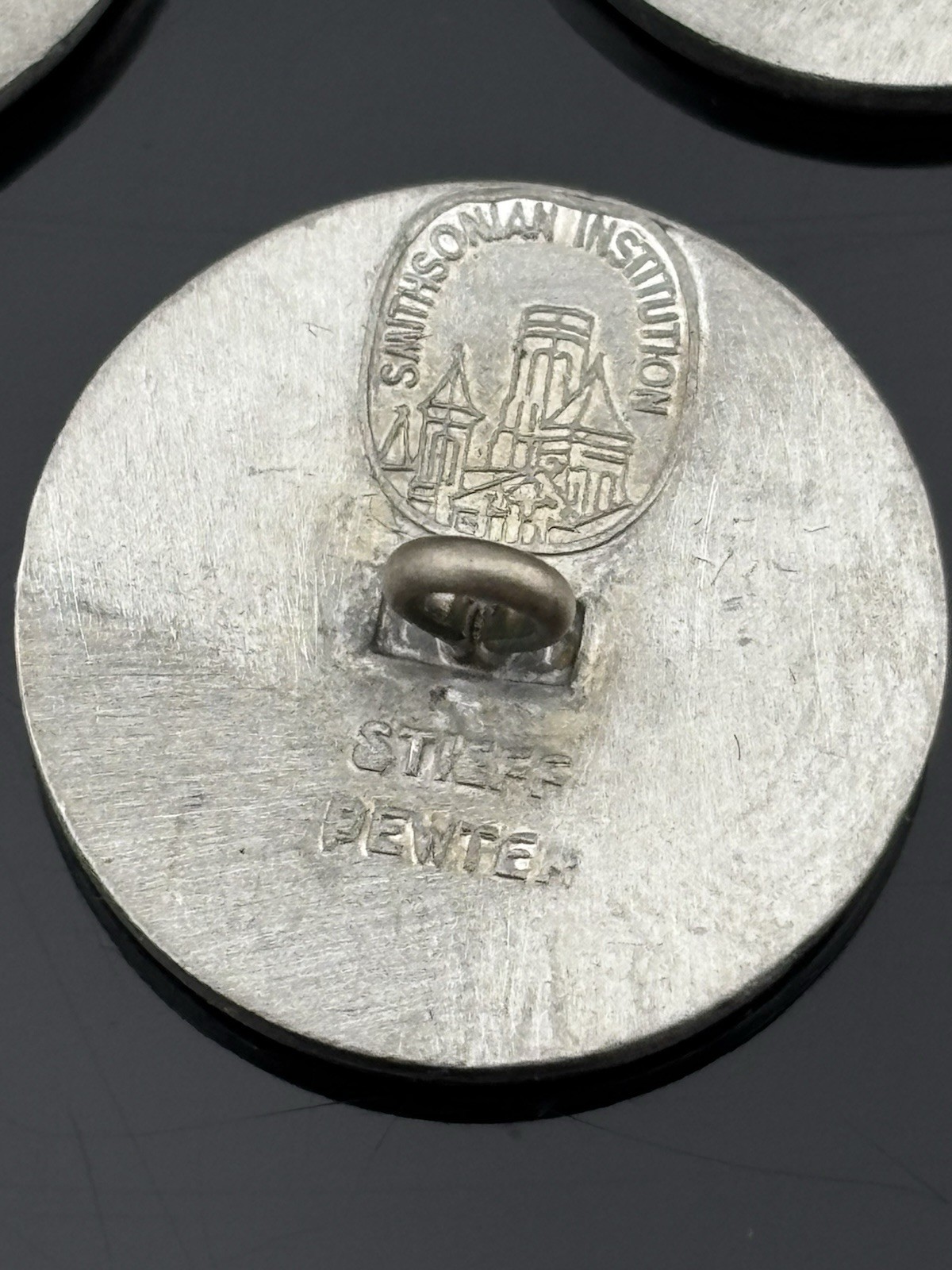 VTG Stieff Smithsonian Series Washington Inaugural Pewter Blazer Buttons in Box