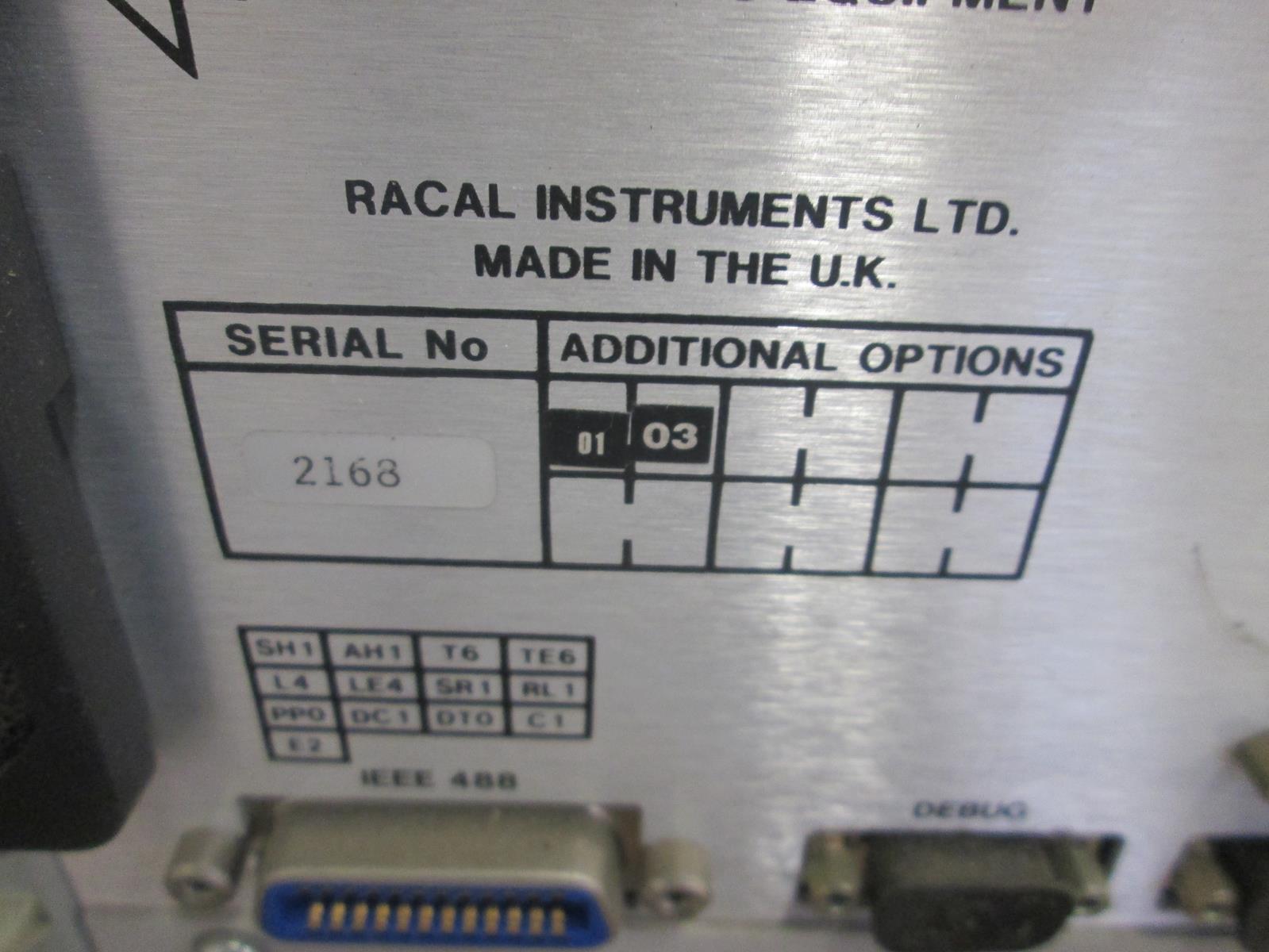RACAL INSTRUMENTS 6103E DIGITAL RADIO TEST SET
