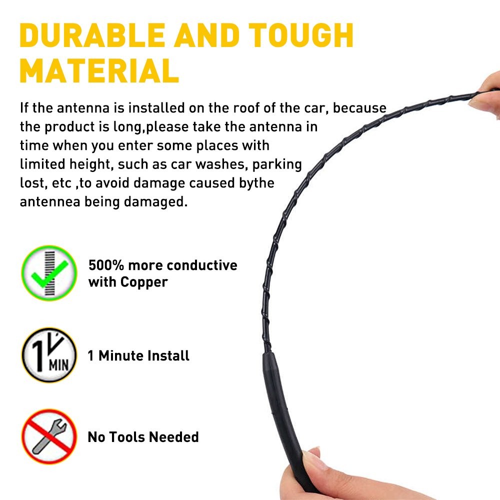 Car Radio AM/FM Antenna Aerial Signal Booster Black?Accessories