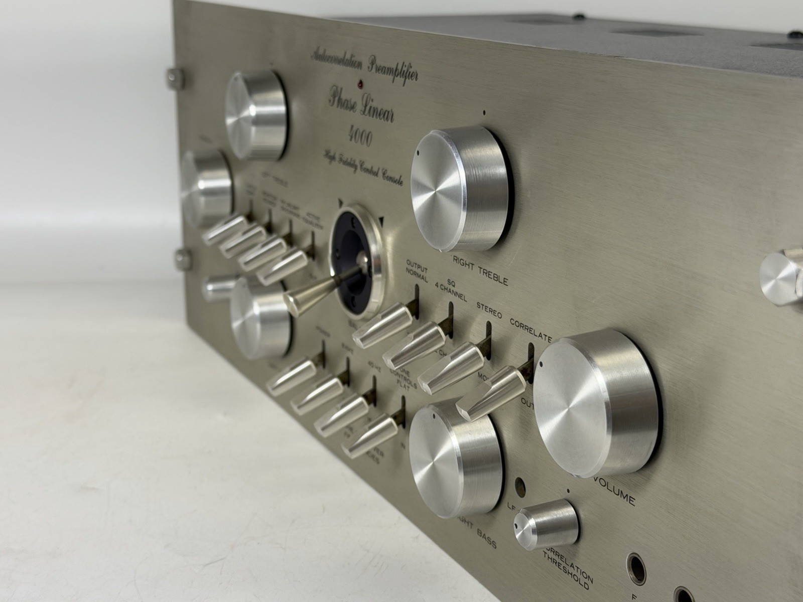 Vintage 1970s Phase Linear 4000 Audio Control Console - Power On / Need Repair