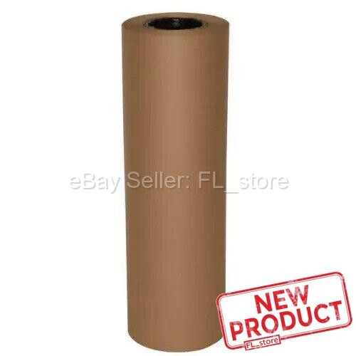 18" x 250 feet Brown Kraft Paper Recycled Roll Packaging Shipping Wrapping NEW
