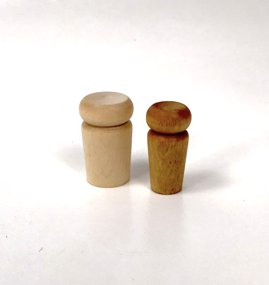 1 Inch Turned Wood Canteen Stoppers - Pack of 3 pcs.