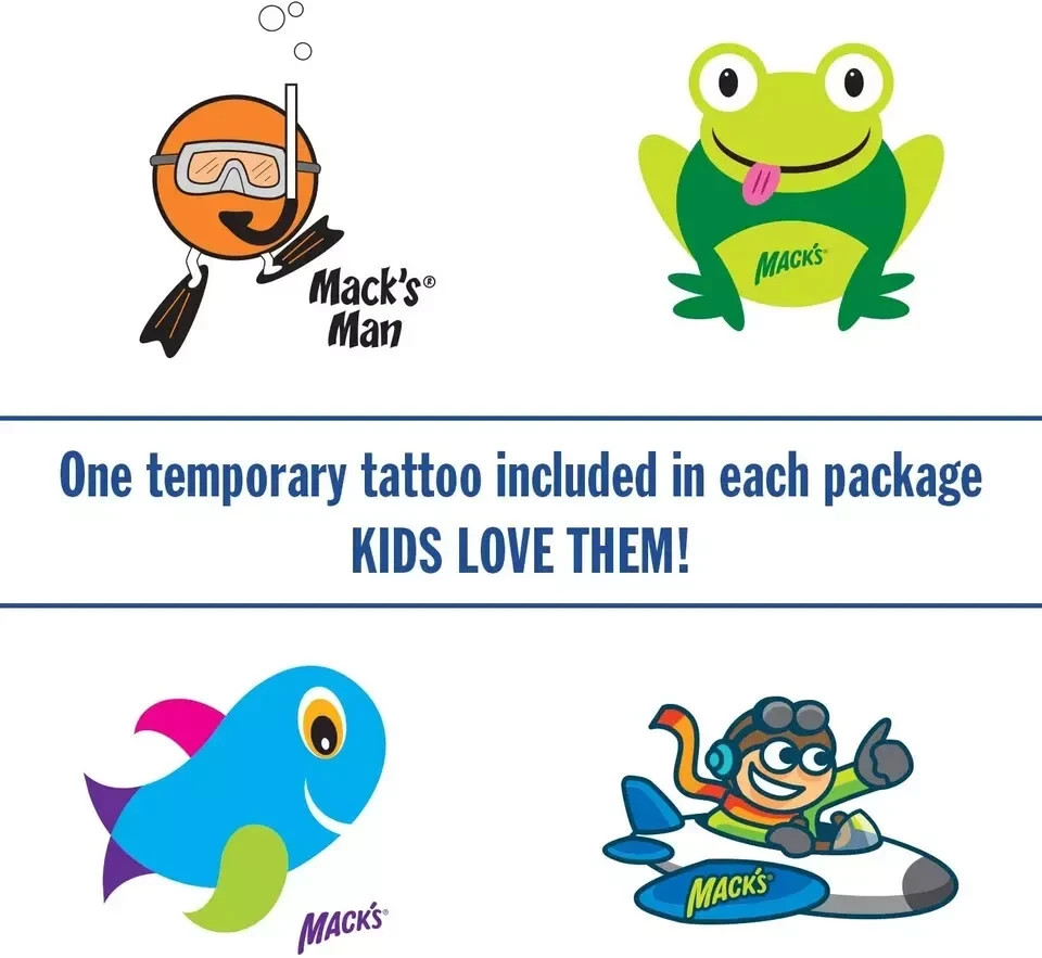 Soft Moldable Silicone Putty Ear Plugs - Kids Size, 6 Pair - Comfortable Small E