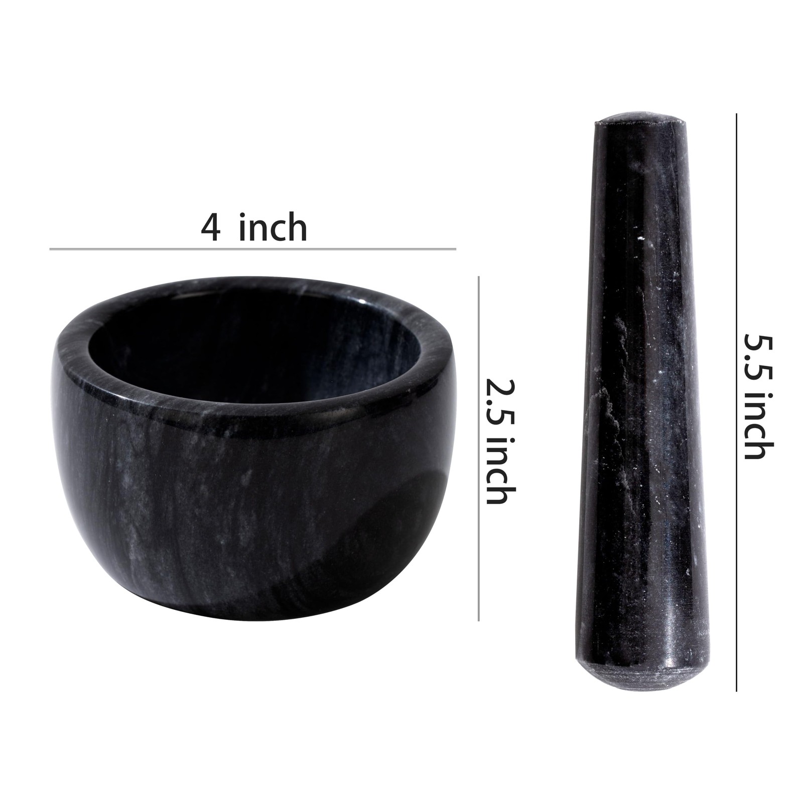 Pill Crusher, Mini Marble Mortar and Pestle Set, Pill Crusher Grinder Fine Po...