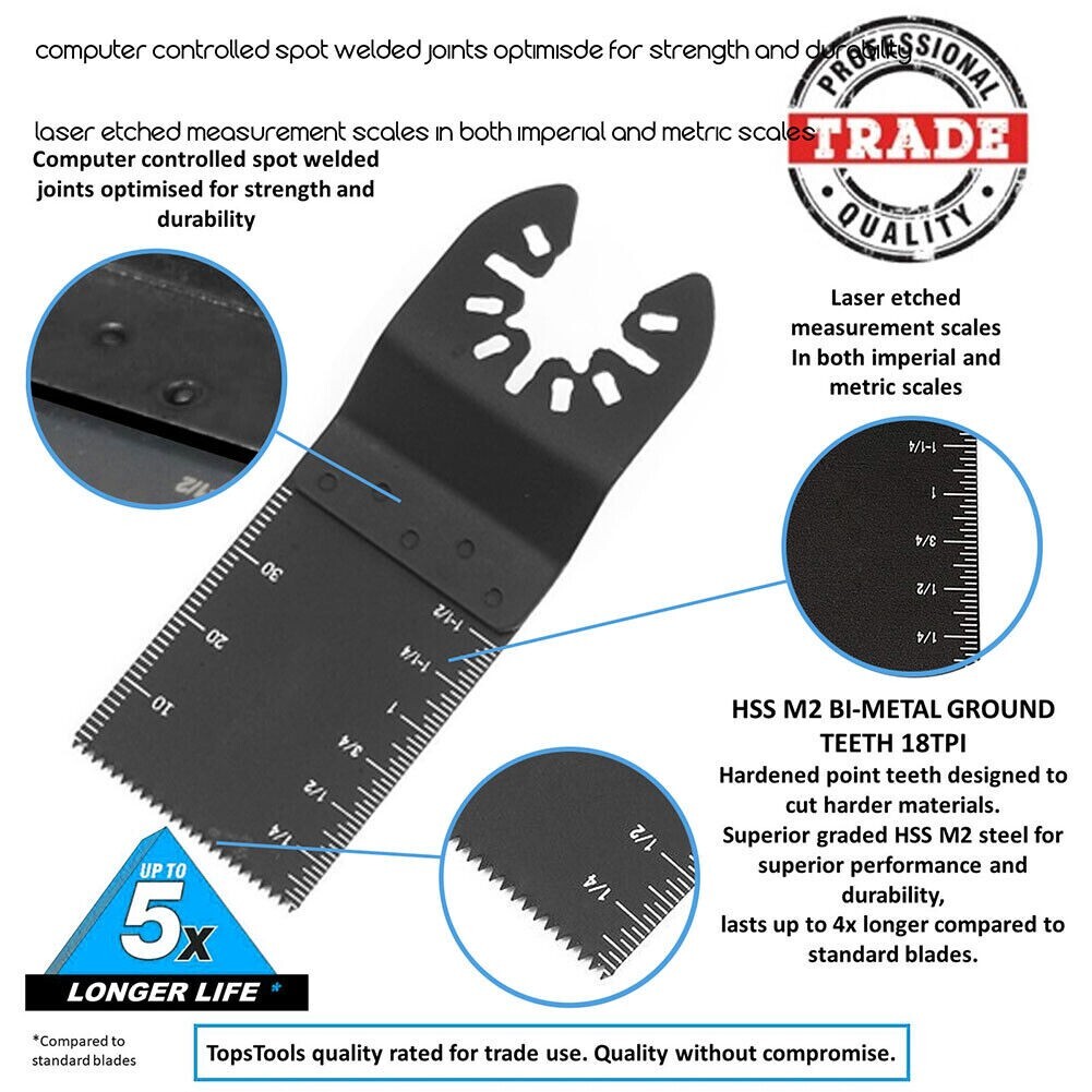 10-50Pcs Oscillating Multi Tool saw blades Wood Metal Cut Cutter For Dewalt Fein