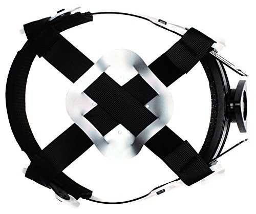 Pyramex HP54116 Ridgeline Full Brim Hard Hat 4 Pt Ratchet Matte White Pattern