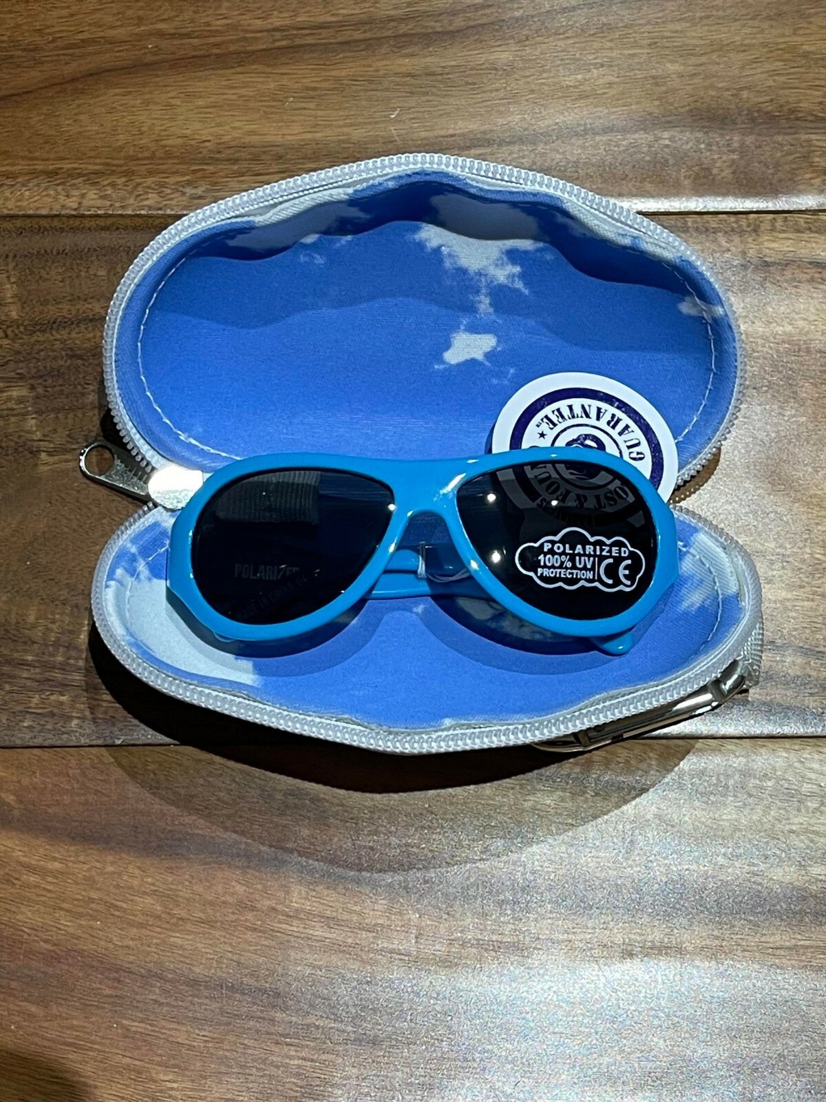 Babiators Supersonic Blue Stripe Age 0-3 Polarized Toddler Sunglasses BAB-061
