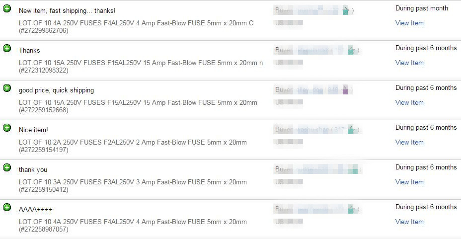 10pcs/lot 10A 250V Fast Blow Fuse Glass Tube 6X30mm F10AL250V QUICK BLOW FUSE