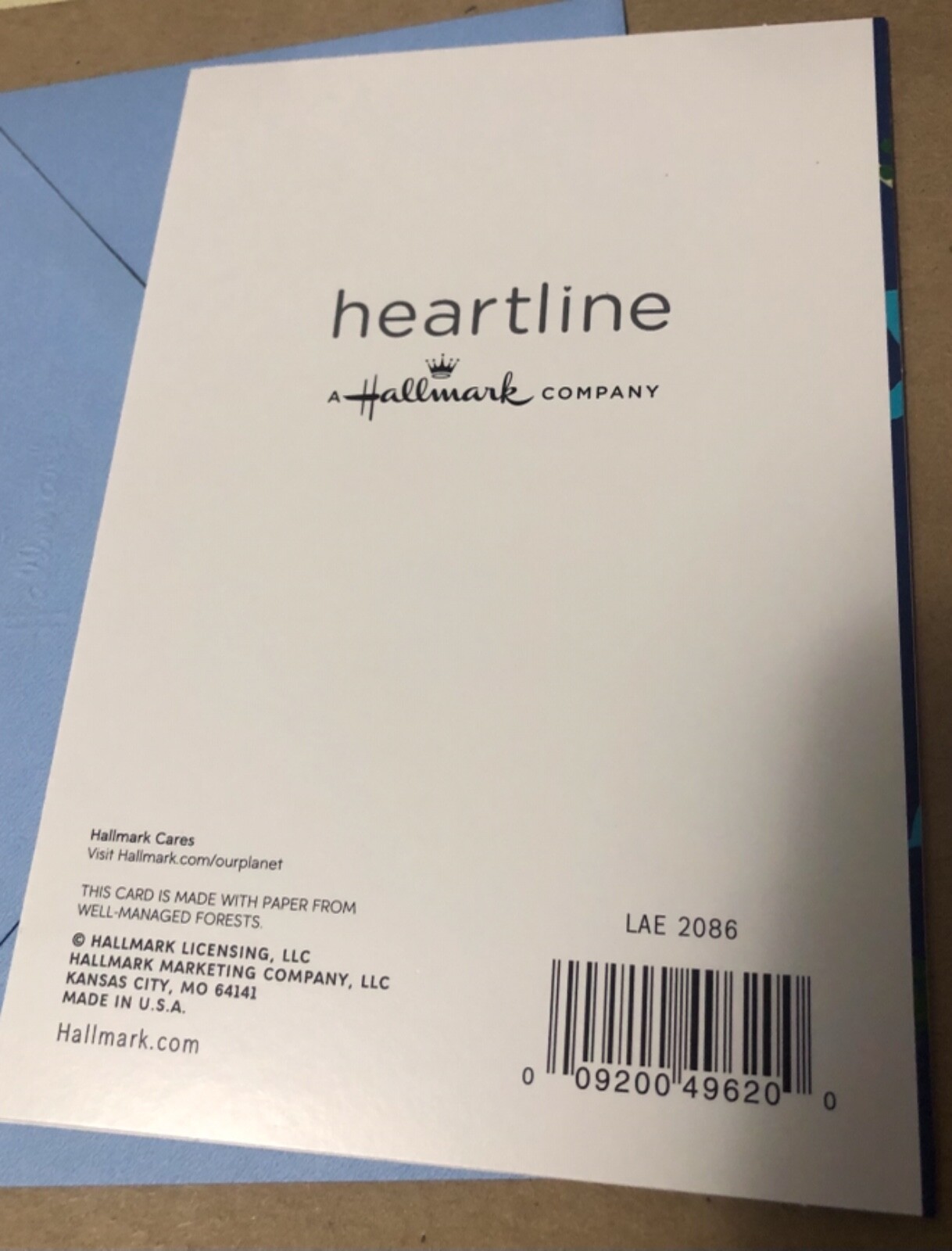 Happy Birthday For The Man I Love Husband Boyfriend Hallmark 5x7” Greeting Card