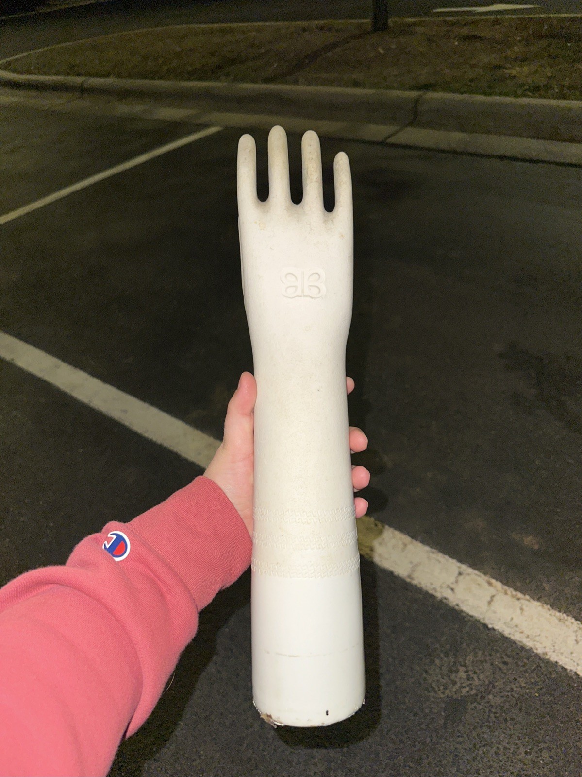 Vintage Porcelain Industrial Glove Mold from General Porcelain in Trenton NJ