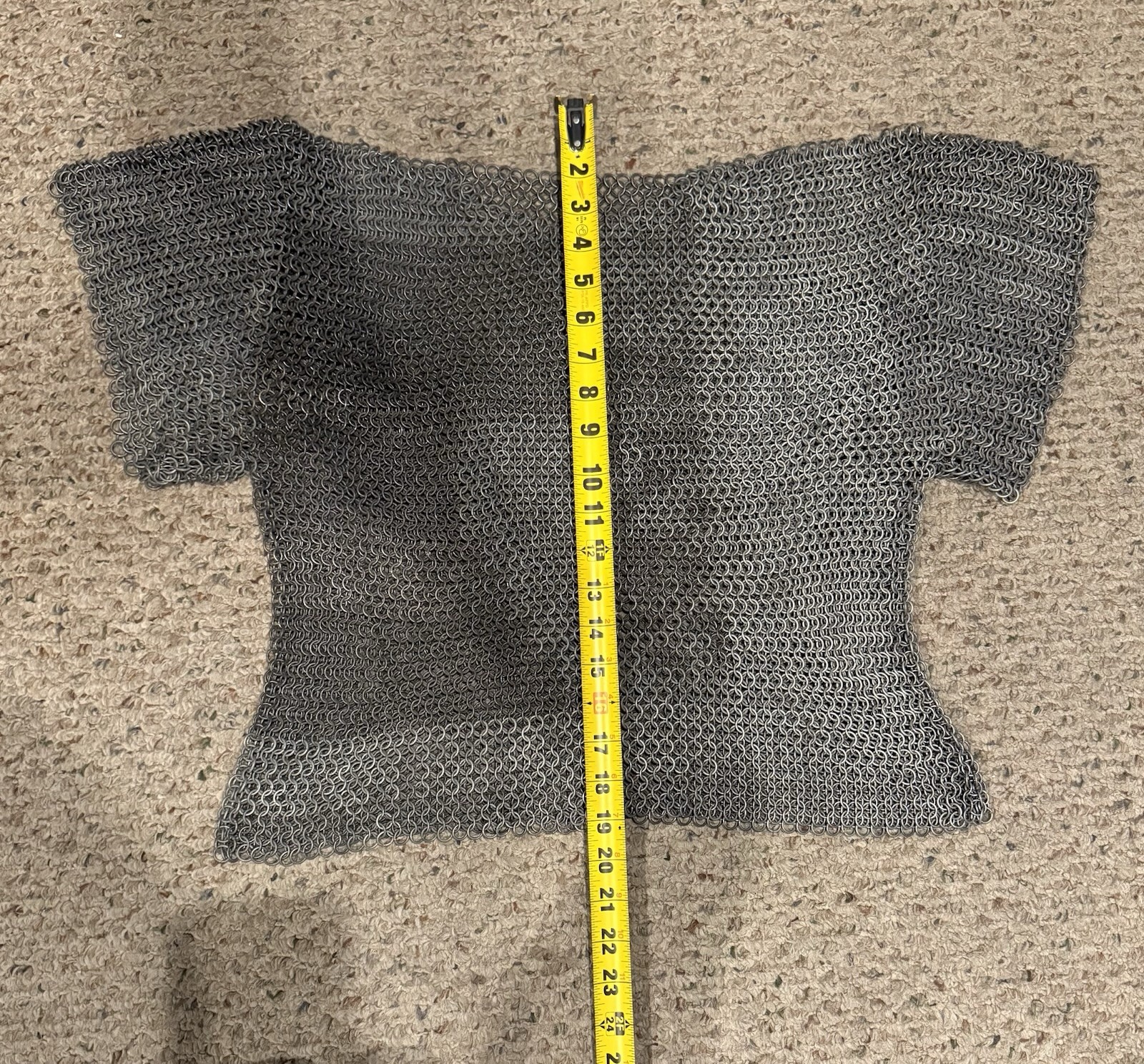 Medieval Chainmail Shirt Butted Rings Steel Chain Armor Fast Shipping