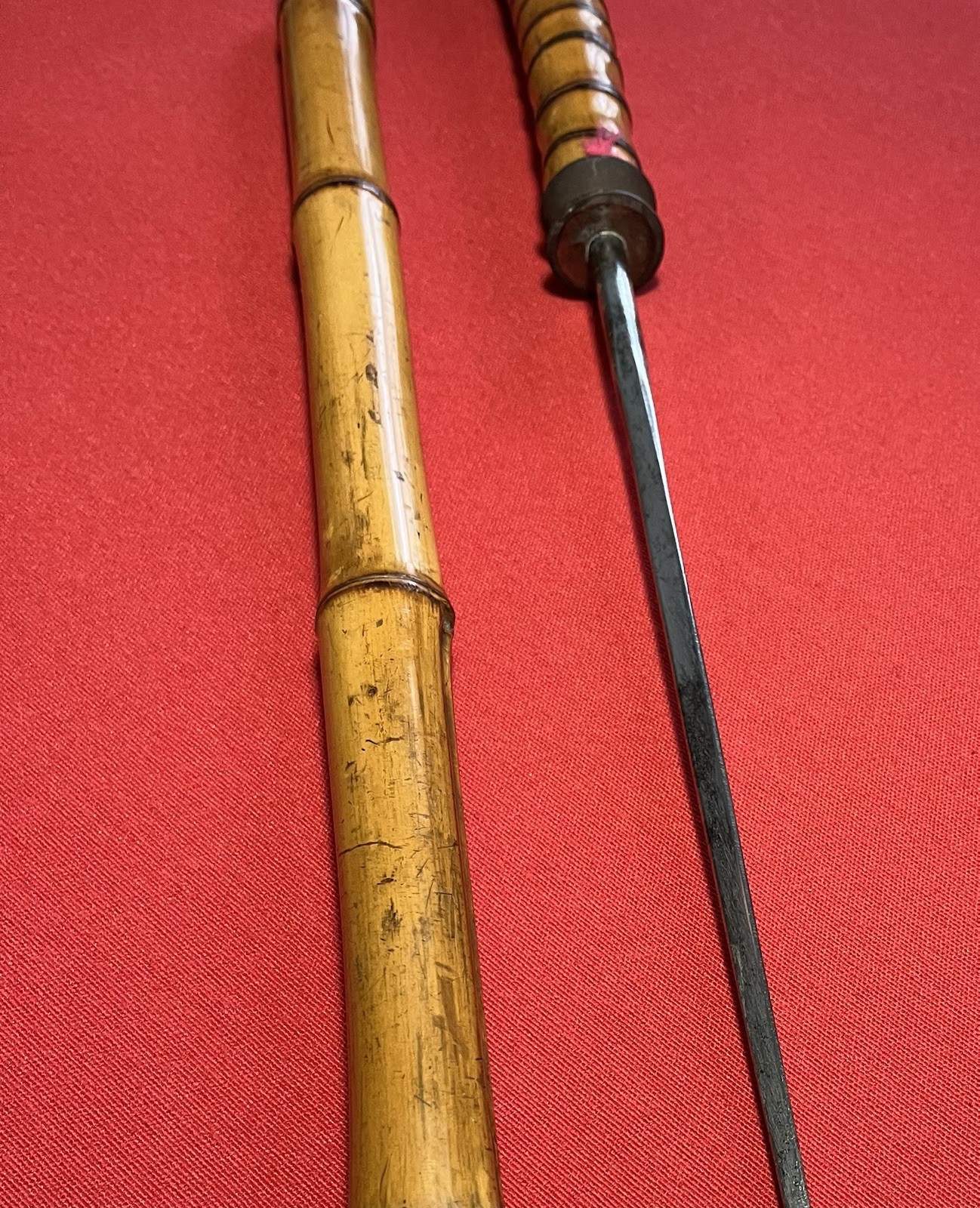 Original 19th Century Bamboo Sword / Swordstick - Swagger Stick