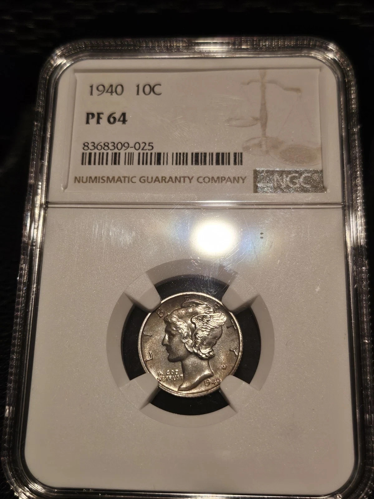 1940 NGC PR64 Mecrury Dime