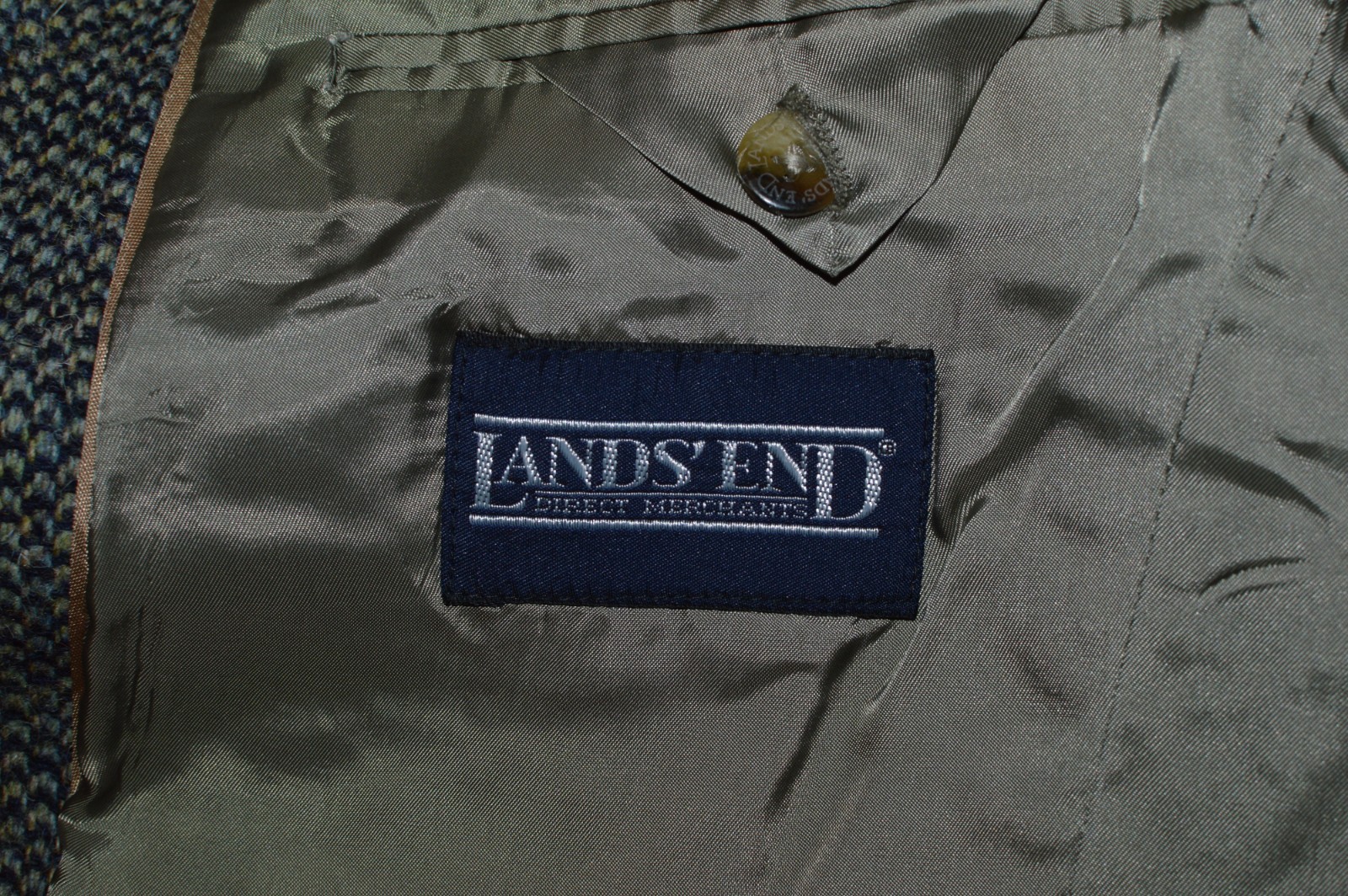 40R 40 Regular R HARRIS TWEED Gray Bird’s Eye Wool Suit Sport Coat Blazer Jacket