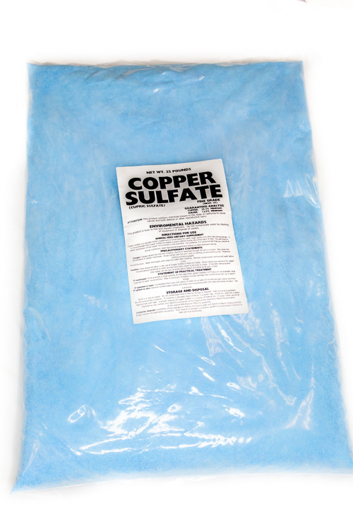 Copper Sulfate Crystals 25lb Bag (FINE CRYSTAL)
