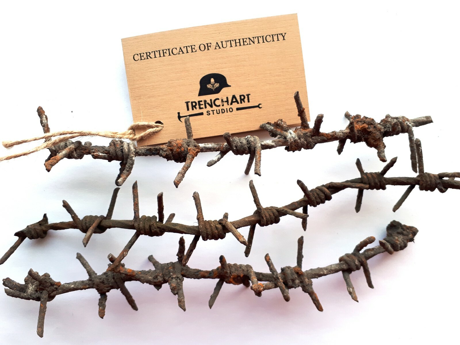 Barbed Wire WWI germany original WW1 dug barb battle relic vintage Great War