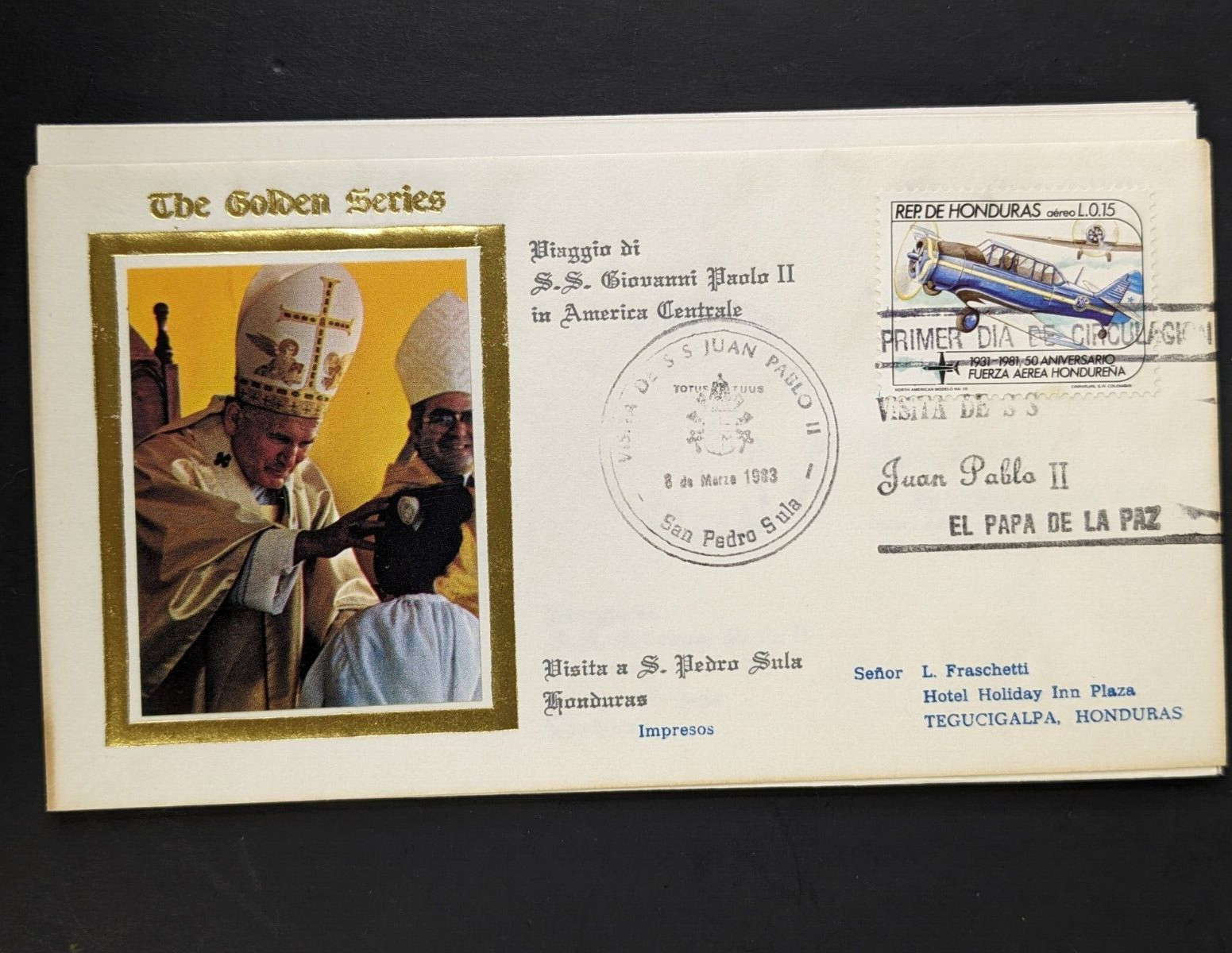 Pope John Paul II, The Golden Series Central America, 17 Covers Plus Stamps