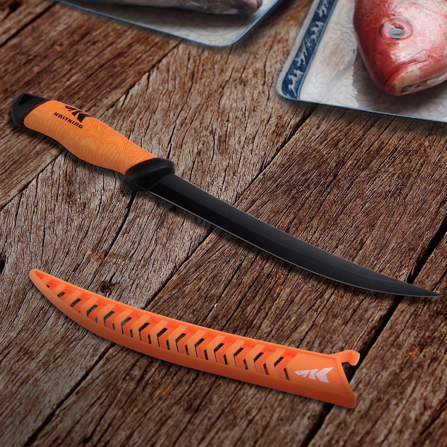 KastKing Speed Demon Pro Fillet Knife G4116 German Steel Non-Slip + Sheath