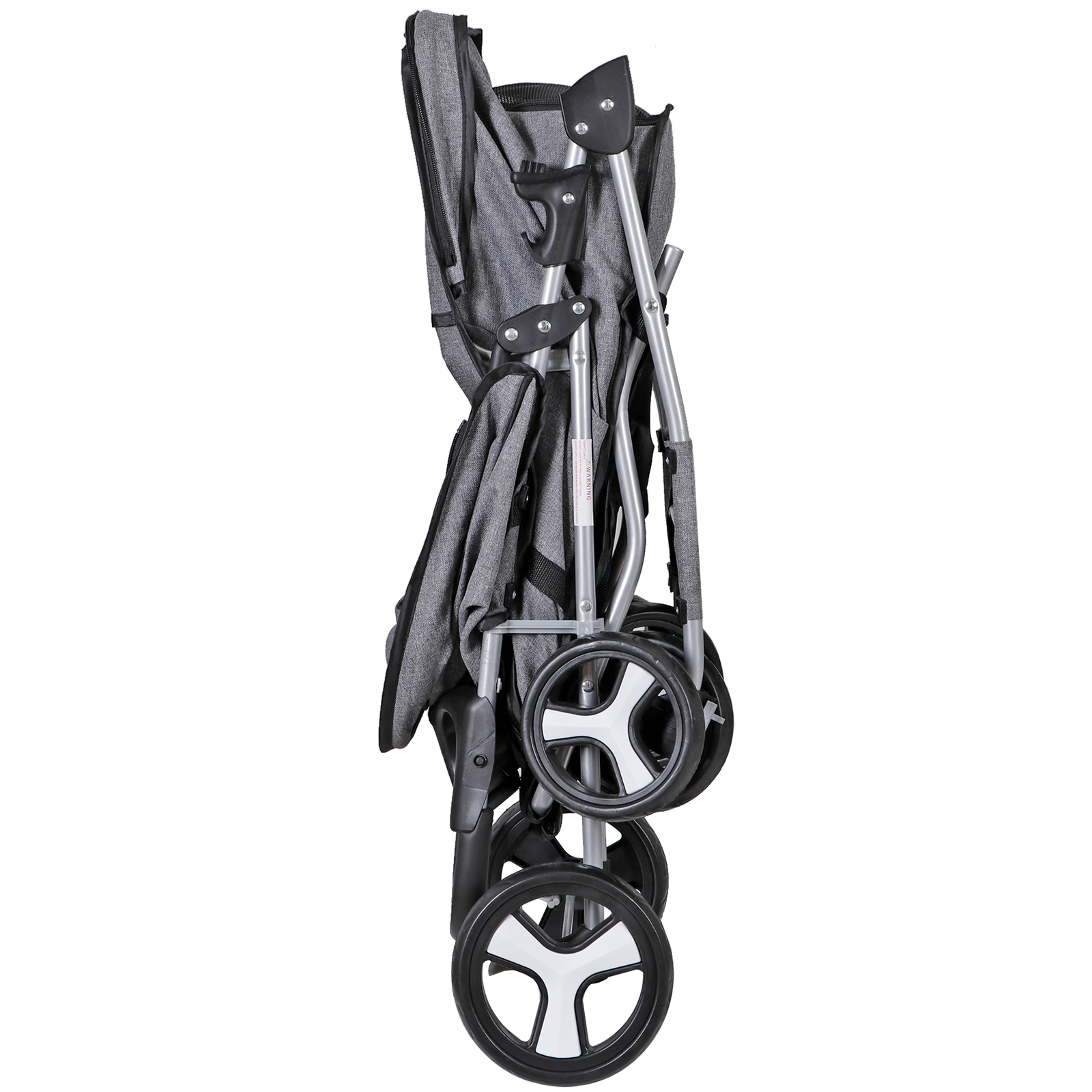 4-Wheels Pet Stroller Dog Stroller Foldable Cat Carrier Jogger w/Cup Holder Gray