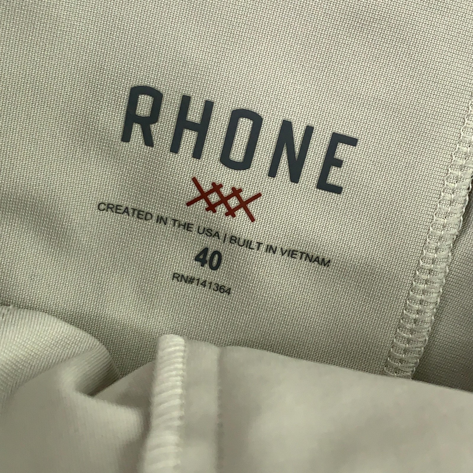 Rhone Pants Mens 40x33 Beige Commuter Tech Travel Stretch Golf Performance