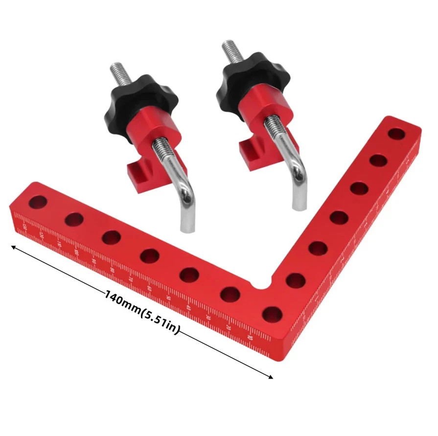 Aluminum Alloy Metal Corner Clamps For Woodworking Positioning 90 Degree 140mm