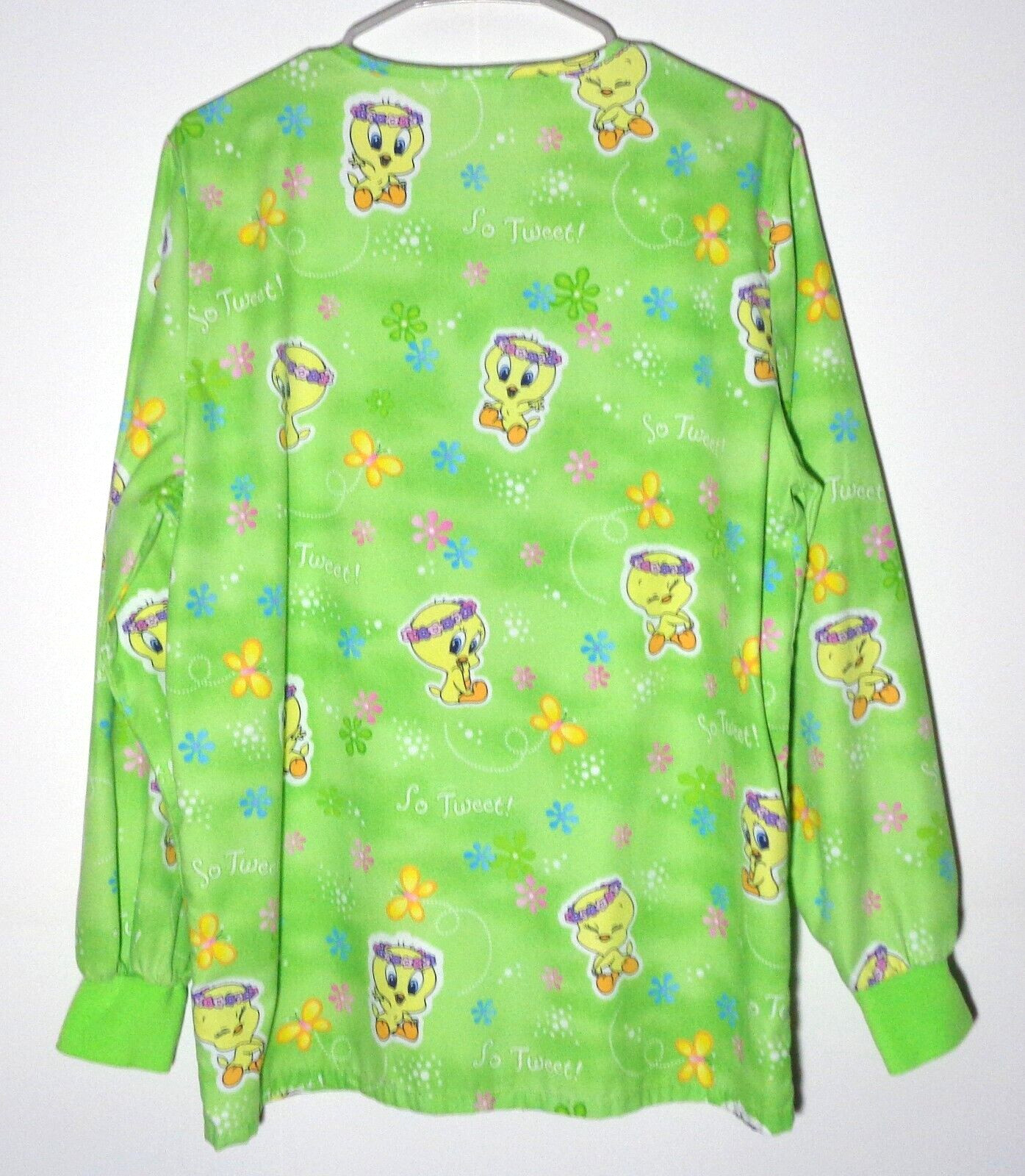 Looney Tunes/Tweety Bird Lab Coat, Snap Closure, Poly/Cotton, Women's Small