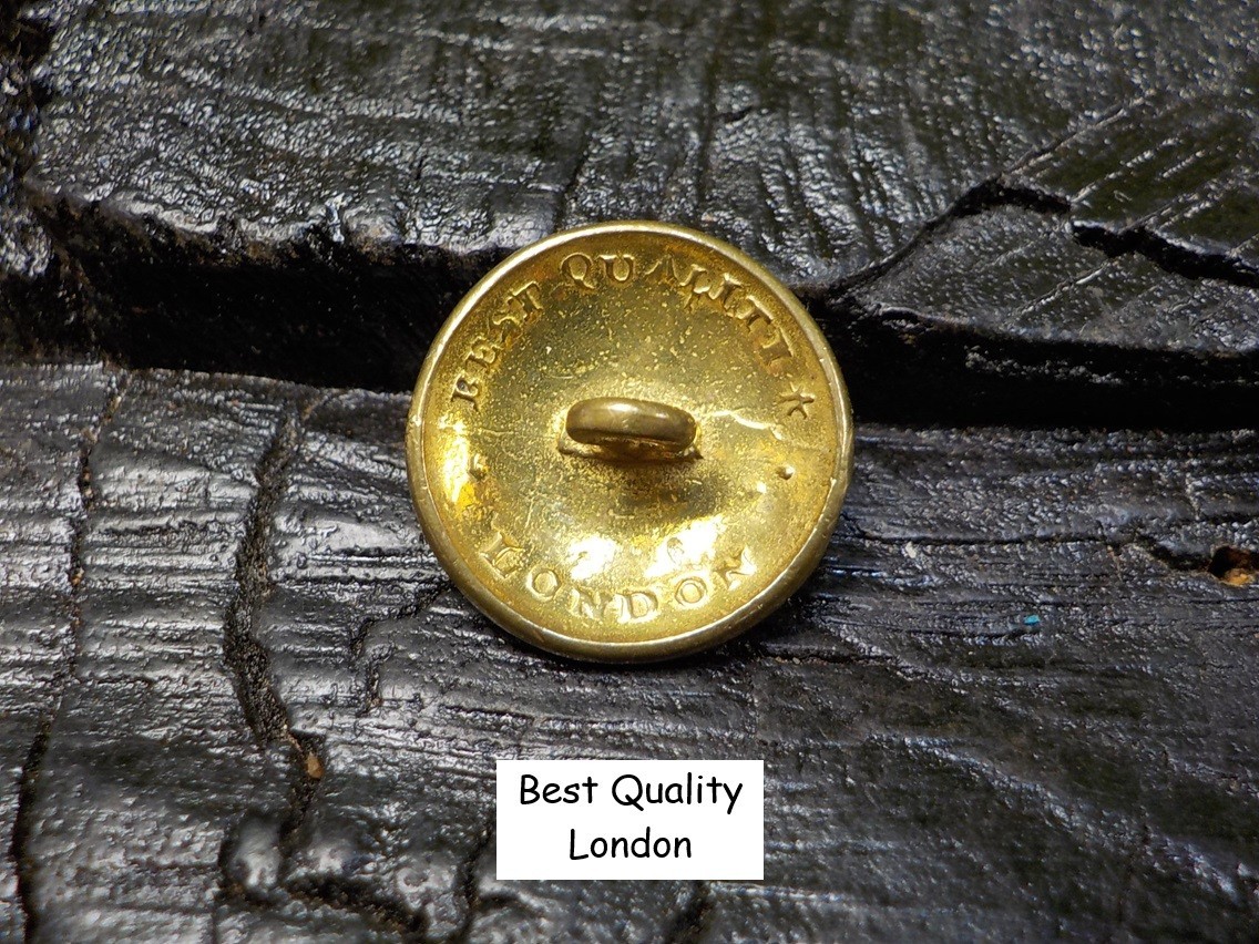 Old Rare Vintage Antique Relic Pre Civil War Militia Officers Coat Button w/Gold