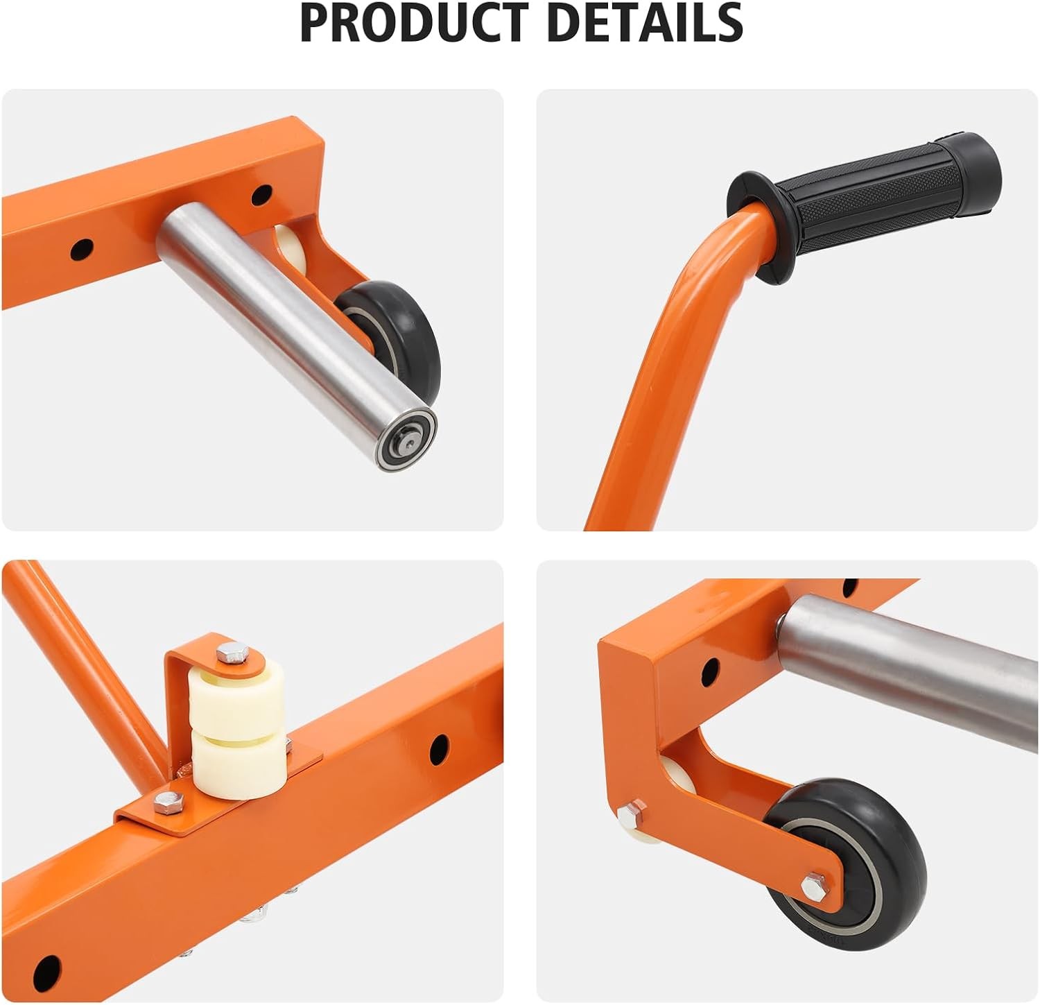 Adjustable Tire Wheel Dolly Cart 330 lbs for 6.5–24.5" Tires Moving Wheel Lift
