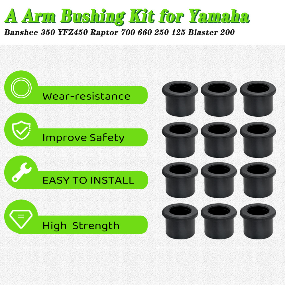 12 A Arm Bushings Set for Yamaha Raptor 660R YFM660R 2001-2005 90381-15088-00
