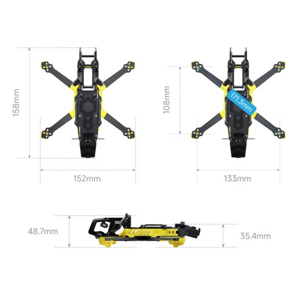 SpeedyBee Master3X Master 3X Modular Frame 3-3.6 Inch RC FPV Freestyle Frame